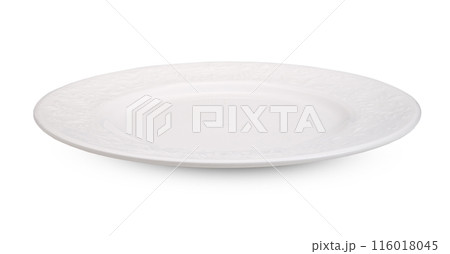 white plate modern isolated on white background white plate modern isolated on white background 116018045