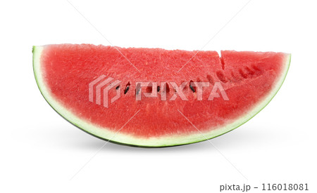 sweet watermelon sliced isolated on white background 116018081