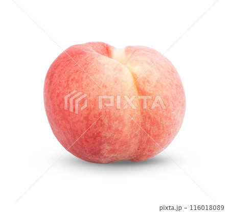 Peach isolated on white background 116018089