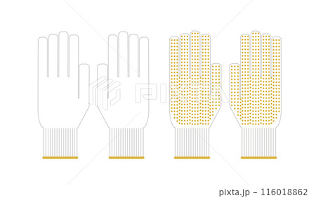 軍手のイラスト　セット 116018862