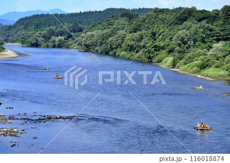 米代川いかだ下り 116018874