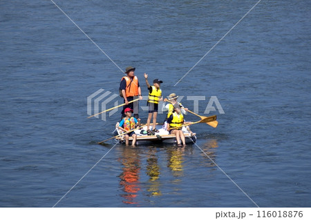 米代川いかだ下り 116018876