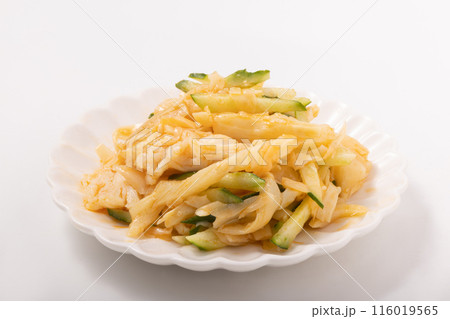蒸し鶏とキュウリ 穂先メンマ和え 蒸し鶏とキュウリ 穂先メンマ和え 116019565