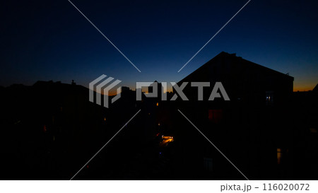 Blackout of electricity in a residential area of Kyiv after russian shelling of power plants. 116020072