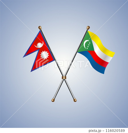 Nepal and Comoros flags relations Nepal and Comoros flags relations 116020589