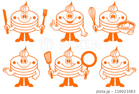 パンケーキをモチーフにしたキャラクター #2 パンケーキをモチーフにしたキャラクター #2 116021063