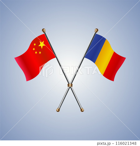 China and Chad flags relations 116021348