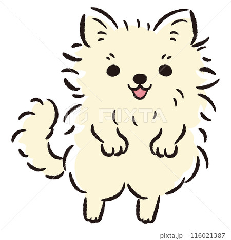 ジャンプする犬のイラスト 116021387