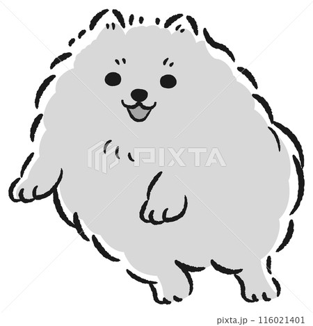 ジャンプする犬のイラスト 116021401