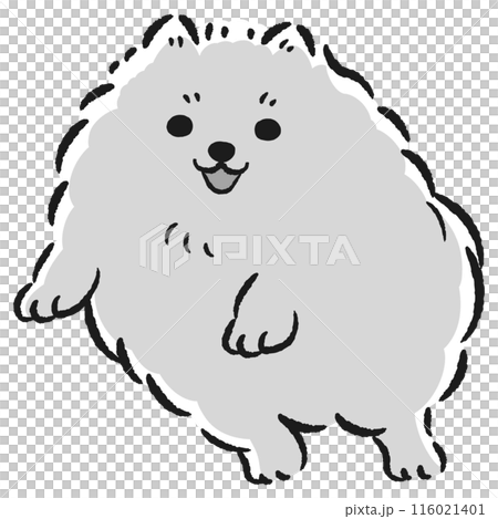 ジャンプする犬のイラスト 116021401