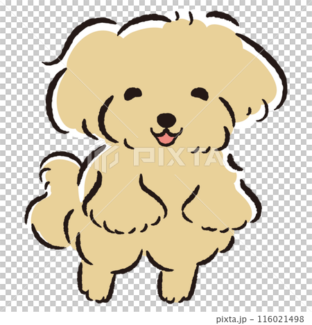 一隻跳躍的狗的插圖 116021498