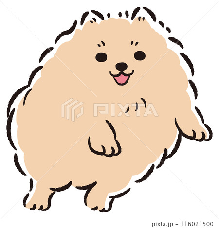 ジャンプする犬のイラスト 116021500