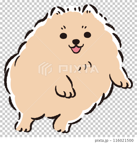 ジャンプする犬のイラスト 116021500