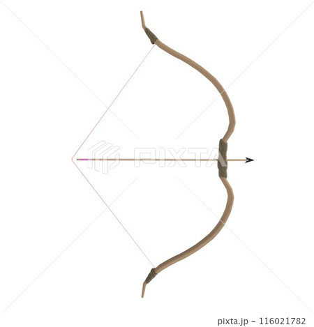 Bow and Arrow isolated on white background Bow and Arrow isolated on white background 116021782