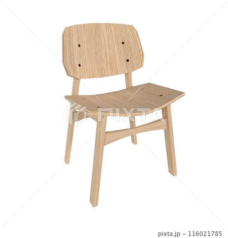 Wooden Chair isolated on white background 116021785