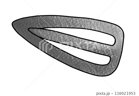 ゆるめシンプルヘアクリップ　アナログ風 116021953