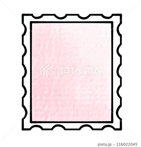 ゆるめシンプル切手　アナログ風 116022045