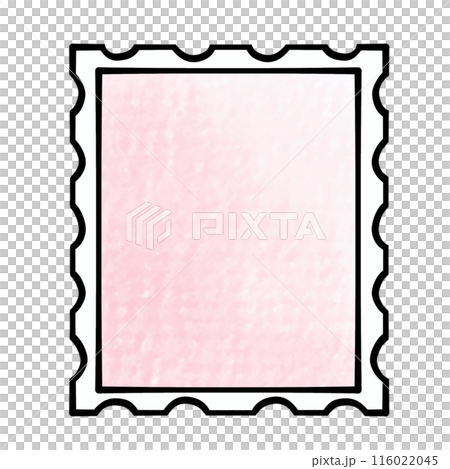 ゆるめシンプル切手　アナログ風 116022045