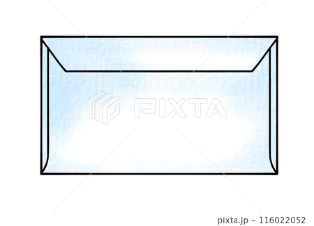 ゆるめシンプル横向き封筒　アナログ風 116022052