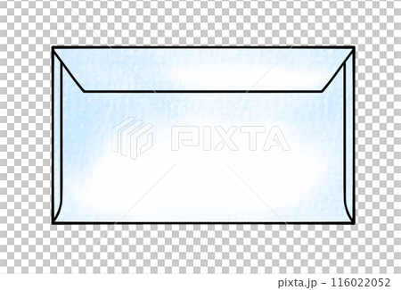 ゆるめシンプル横向き封筒　アナログ風 116022052
