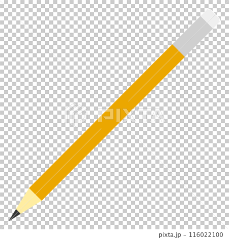消しゴム付き鉛筆のイラスト 消しゴム付き鉛筆のイラスト 116022100