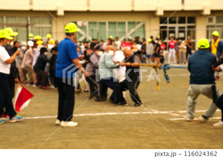 綱引き  イメージ　ボケ 116024362