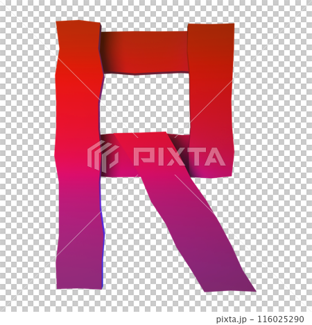 3D rendered illustration. Plank decorative letter. Custom art font. 3D rendered illustration. Plank decorative letter. Custom art font. 116025290