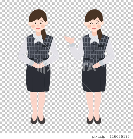 Receptionist woman bank clerk office worker hand drawn vector illustration Receptionist woman bank clerk office worker hand drawn vector illustration 116026153