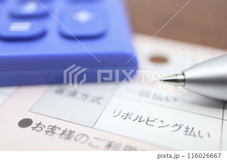 リボ払いに関する書類 116026667