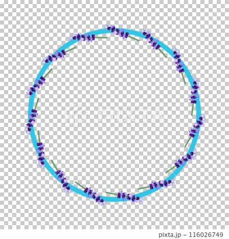 薰衣草花花環圖 116026749