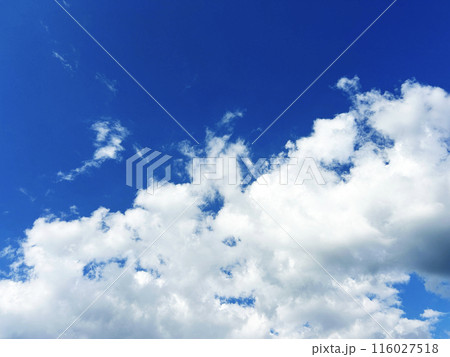 爽やかな青空と雲 116027518