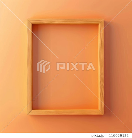 A wooden frame comes alive as it's embraced by the warm hues of a sunset, infusing a warm and inviting atmosphere to your space A wooden frame comes alive as it's embraced by the warm hues of a sunset, infusing a warm and inviting atmosphere to your space 116029122
