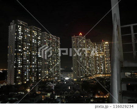 高層ビルからの夜景 116029234