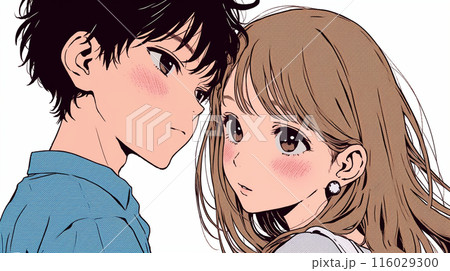 青春まっただ中の初々しいカップル、新婚夫婦