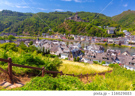 Cochem Town and Reichsburg Castle, Germany 116029883