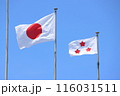 国旗と海将旗 116031511