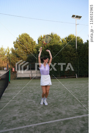 Happiness Comes After The Tennis Win Happiness Comes After The Tennis Win 116032965
