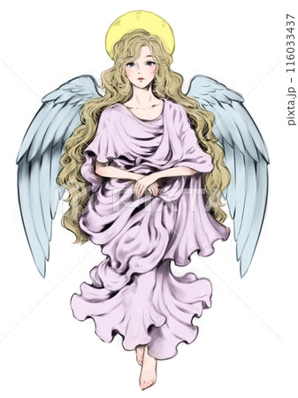 長い髪の金髪の天使 長い髪の金髪の天使 116033437