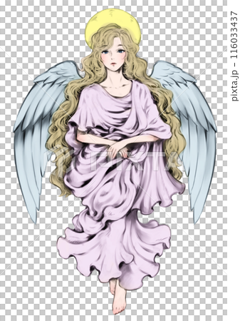 Long haired blonde angel 116033437