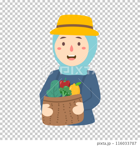 people working at the farm  116033787