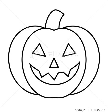 A pumpkin with a smiley face drawn on it 116035353