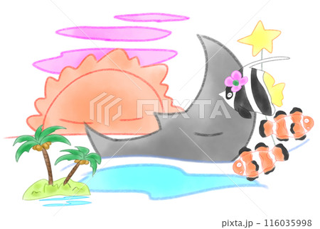 太陽と三日月が出会う夏 太陽と三日月が出会う夏 116035998