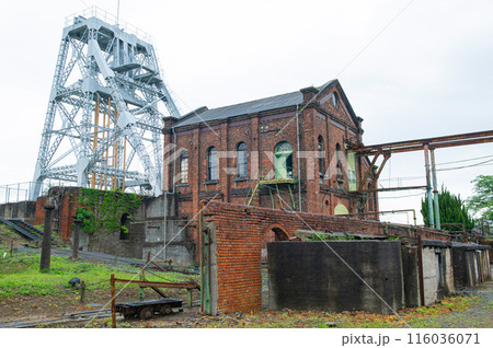 三池炭鉱万田坑「第二竪坑櫓跡」 116036071