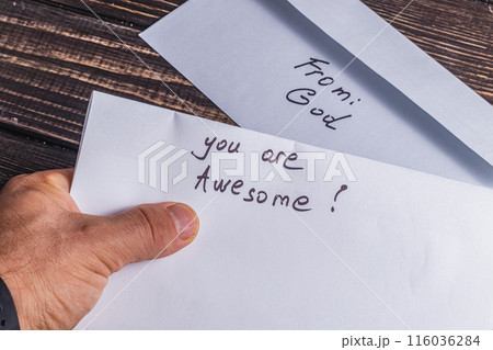 Spiritual message in the mail Photo Spiritual message in the mail Photo 116036284