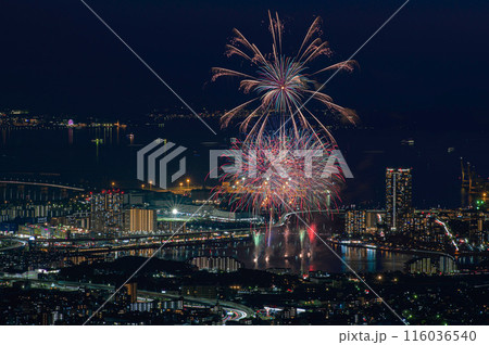 立花山から望むFukuoka東区花火大会 立花山から望むFukuoka東区花火大会 116036540