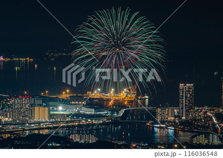 立花山から望むFukuoka東区花火大会 立花山から望むFukuoka東区花火大会 116036548