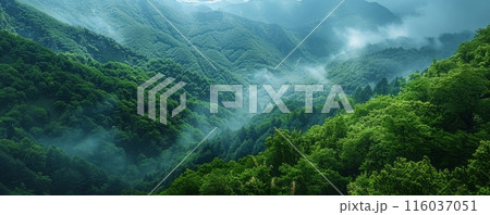 Wonderful mountain view representing the gift of nature 116037051