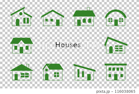 Houses グリーンの色んな家 Houses グリーンの色んな家 116038065