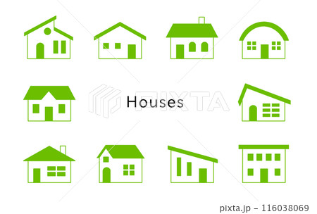 Houses ライトグリーンの色んな家 Houses ライトグリーンの色んな家 116038069