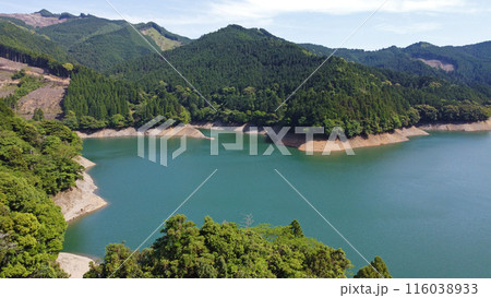 小石原川(上秋月湖)のドローン空撮 小石原川(上秋月湖)のドローン空撮 116038933
